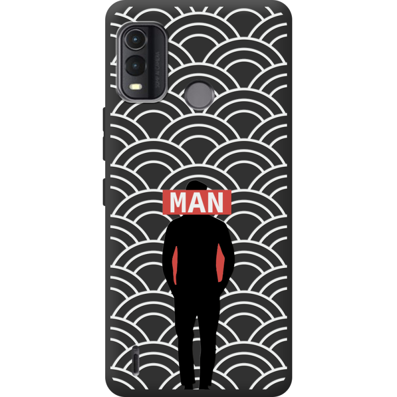 Черный чехол BoxFace Nokia G11 Plus Man Pattern