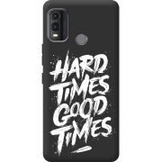 Черный чехол BoxFace Nokia G11 Plus Hard Times Good Times