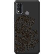 Черный чехол BoxFace Nokia G11 Plus Chinese Dragon