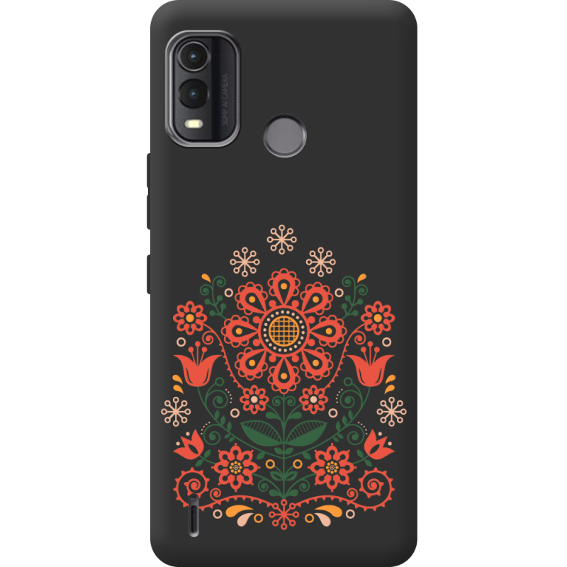 Черный чехол BoxFace Nokia G11 Plus Ukrainian Ornament