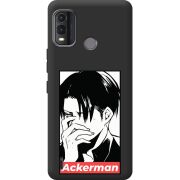 Черный чехол BoxFace Nokia G11 Plus Attack On Titan - Ackerman