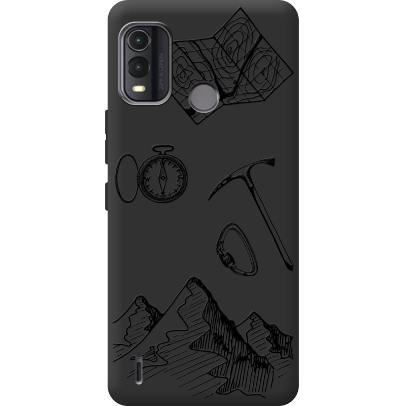 Черный чехол BoxFace Nokia G11 Plus Mountains