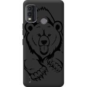 Черный чехол BoxFace Nokia G11 Plus Grizzly Bear