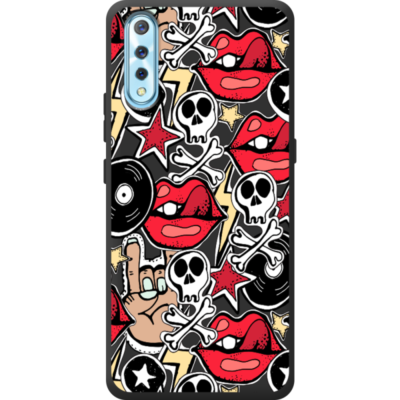 Черный чехол BoxFace Vivo V17 Neo Rock Graffiti