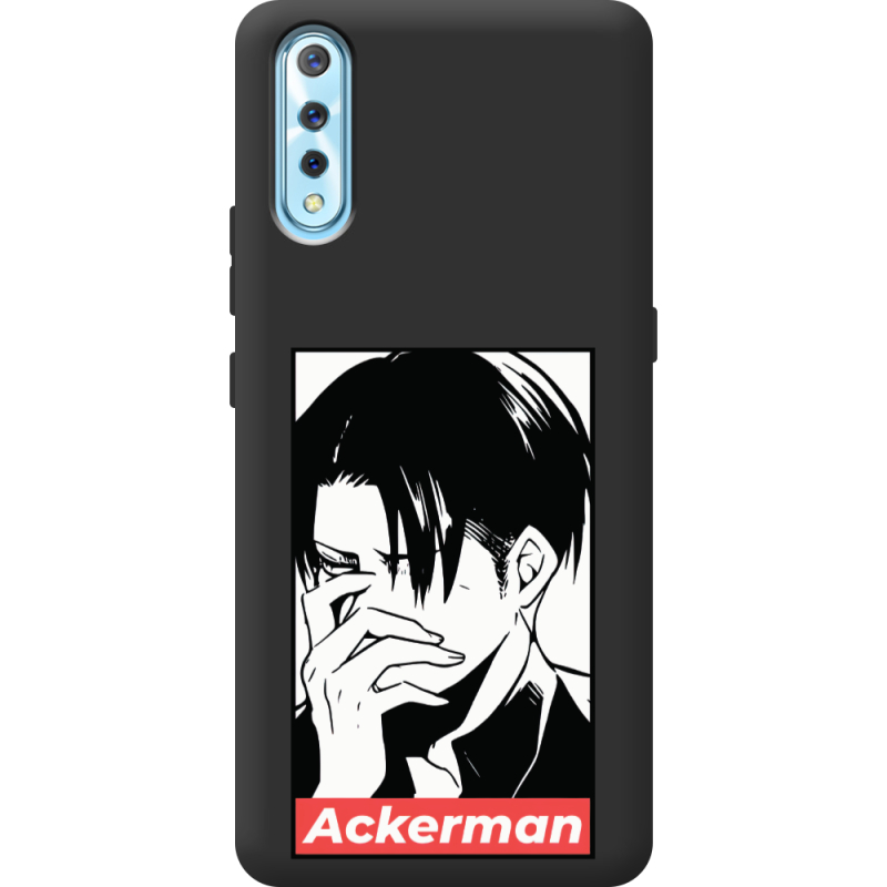 Черный чехол BoxFace Vivo V17 Neo Attack On Titan - Ackerman