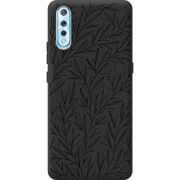 Черный чехол BoxFace Vivo V17 Neo Leaves