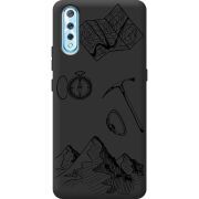 Черный чехол BoxFace Vivo V17 Neo Mountains