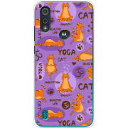Чехол BoxFace Motorola E6i Yoga Cat