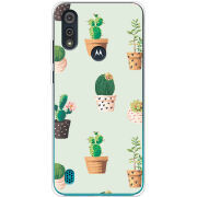 Чехол BoxFace Motorola E6i L-green Cacti