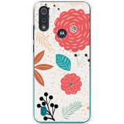 Чехол BoxFace Motorola E6i Line Flowers