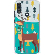 Чехол BoxFace Motorola E6i Foresty Deer