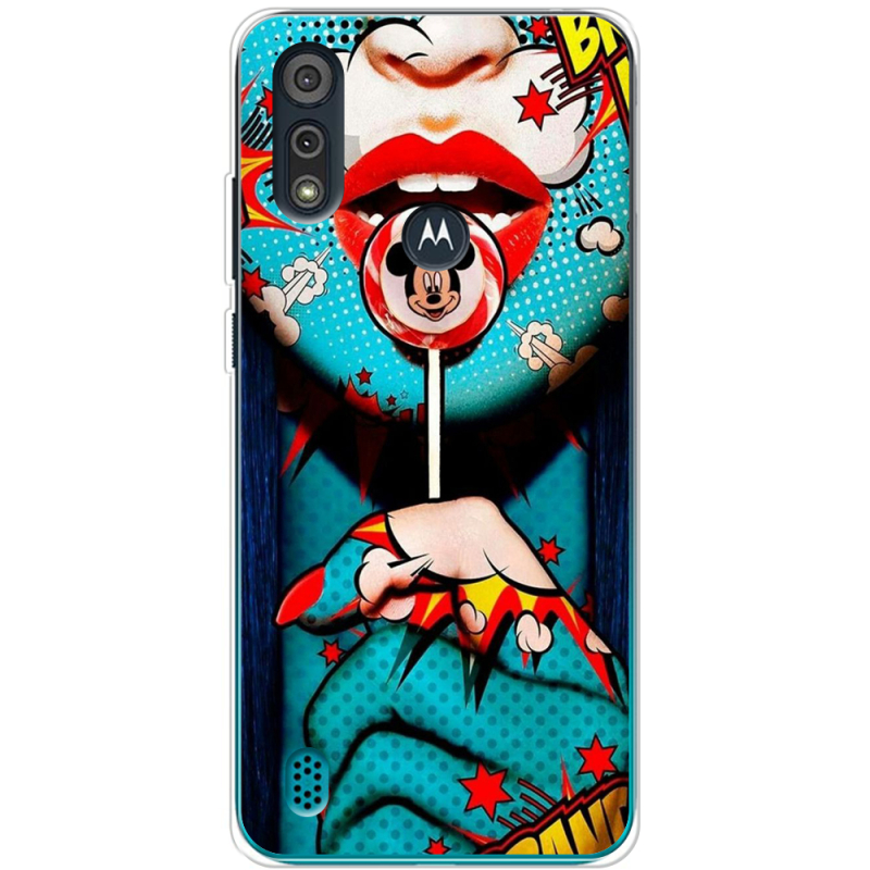 Чехол BoxFace Motorola E6i Girl Pop Art