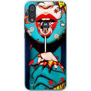 Чехол BoxFace Motorola E6i Girl Pop Art