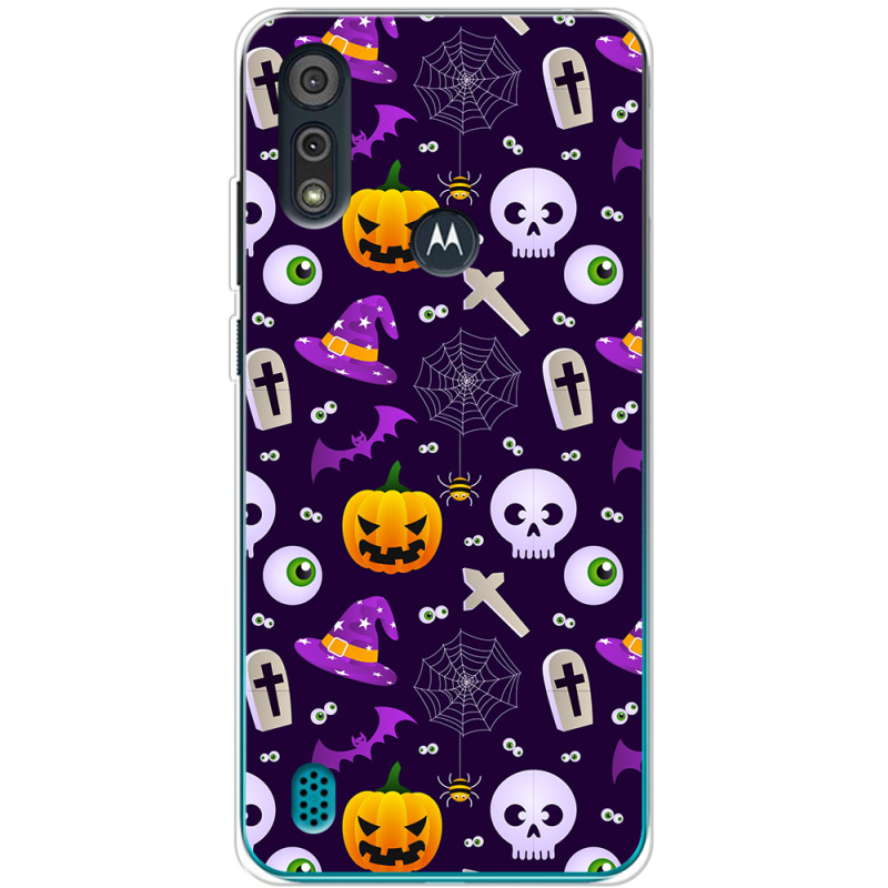 Чехол BoxFace Motorola E6i Halloween Purple Mood