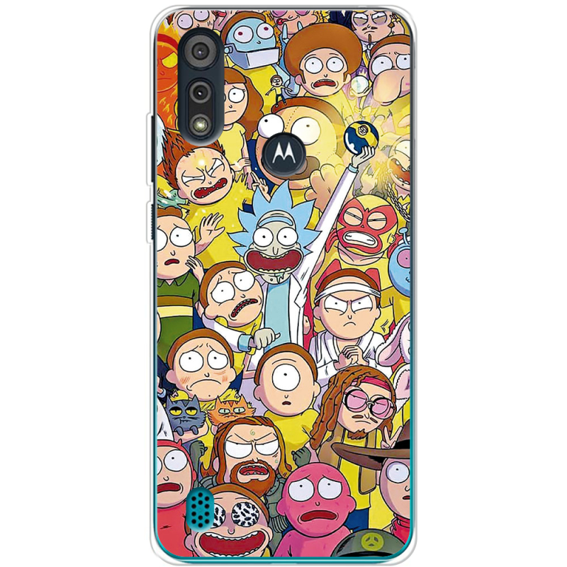 Чехол BoxFace Motorola E6i Rick and Morty