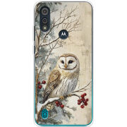 Чехол BoxFace Motorola E6i Christmas Owl