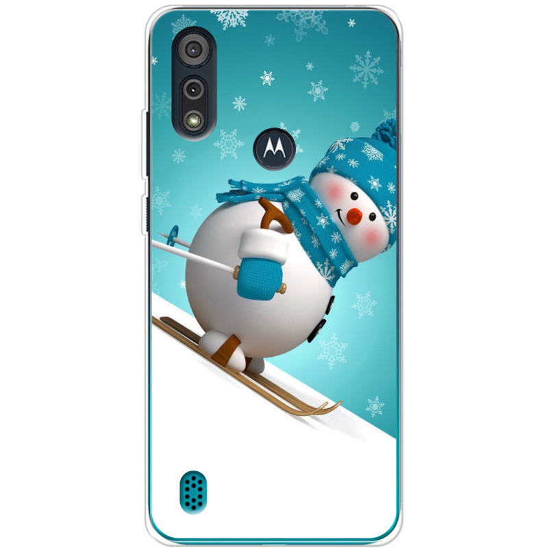 Чехол BoxFace Motorola E6i Skier Snowman