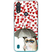 Чехол BoxFace Motorola E6i Raining Hearts