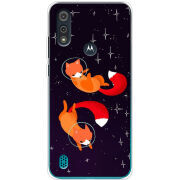 Чехол BoxFace Motorola E6i Fox-Astronauts