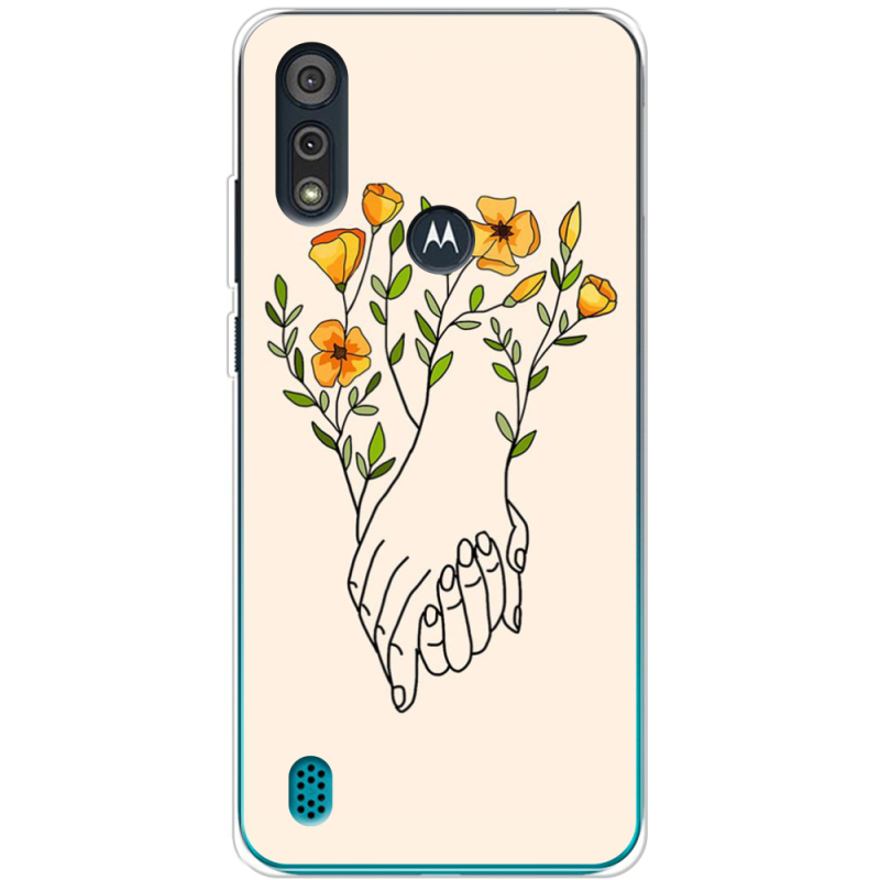 Чехол BoxFace Motorola E6i Flower Hands