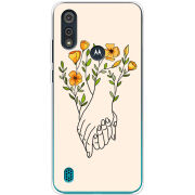 Чехол BoxFace Motorola E6i Flower Hands