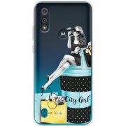 Прозрачный чехол BoxFace Motorola E6i City Girl