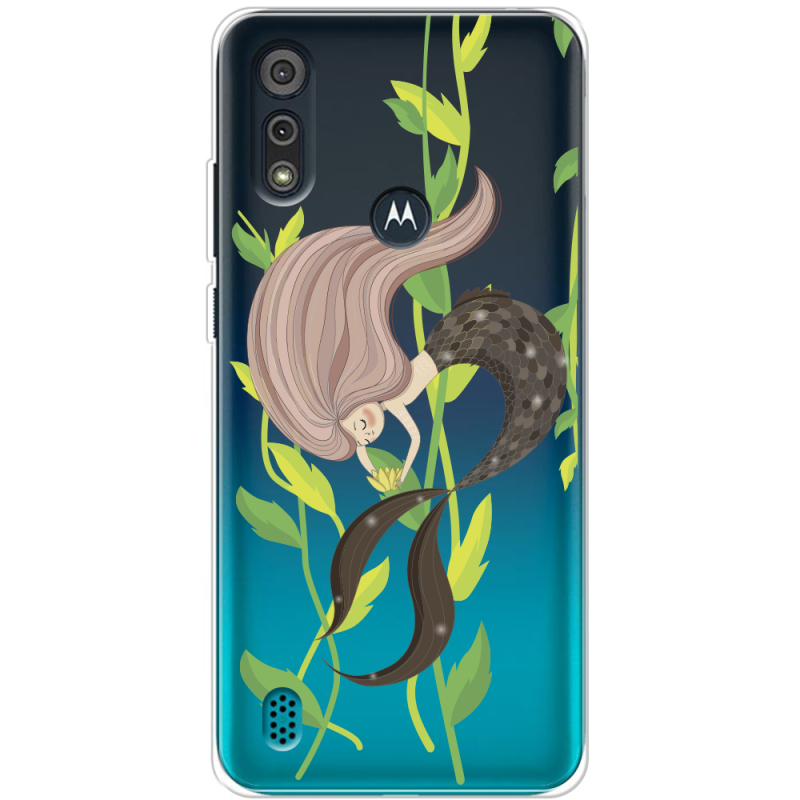 Прозрачный чехол BoxFace Motorola E6i Cute Mermaid