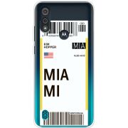 Прозрачный чехол BoxFace Motorola E6i Ticket Miami
