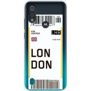 Прозрачный чехол BoxFace Motorola E6i Ticket London
