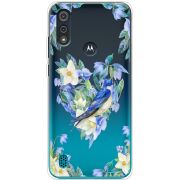 Прозрачный чехол BoxFace Motorola E6i Spring Bird