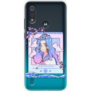 Прозрачный чехол BoxFace Motorola E6i The Sakuras Will Cry For You