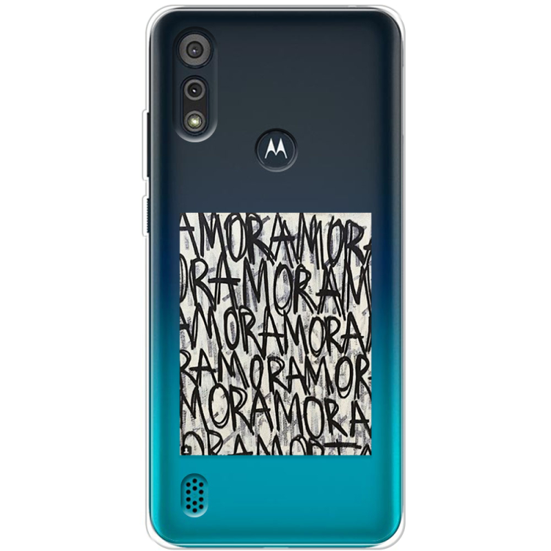 Прозрачный чехол BoxFace Motorola E6i Amor Amor