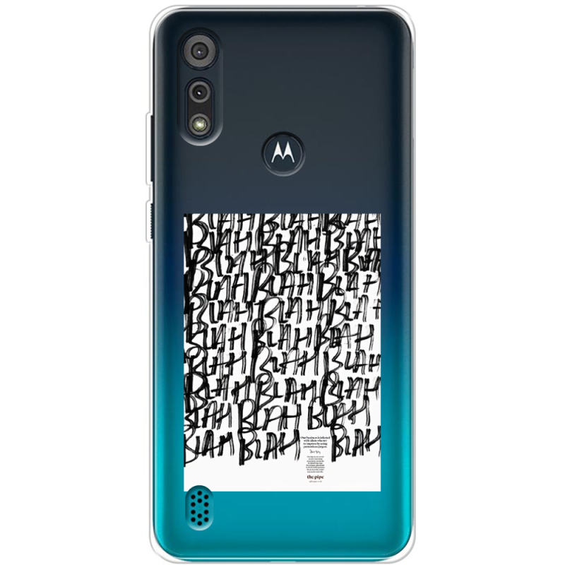 Прозрачный чехол BoxFace Motorola E6i Blah Blah