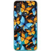 Прозрачный чехол BoxFace Motorola E6i Butterfly Morpho