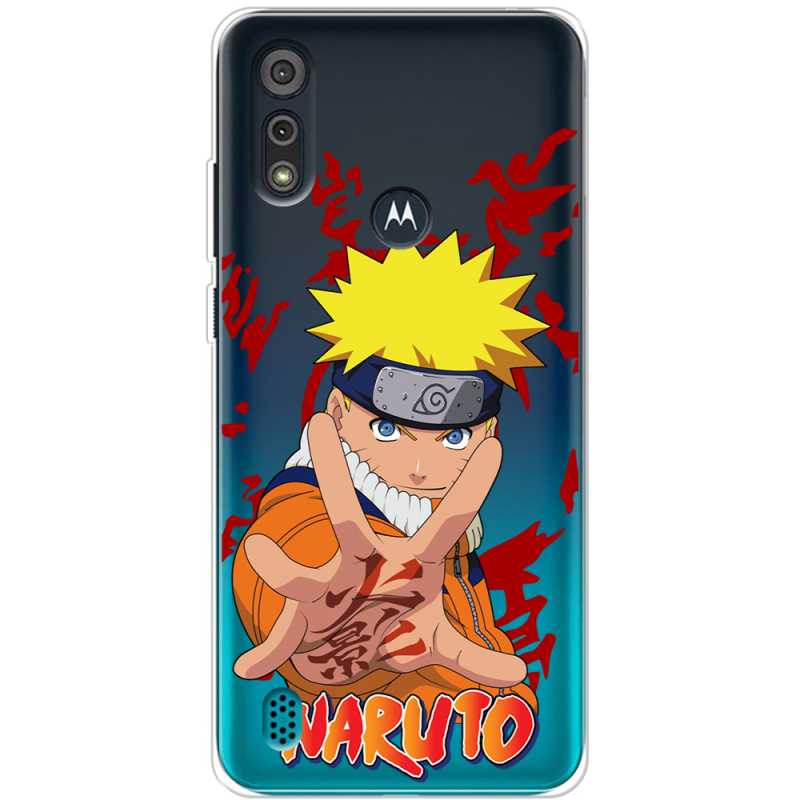 Прозрачный чехол BoxFace Motorola E6i Naruto