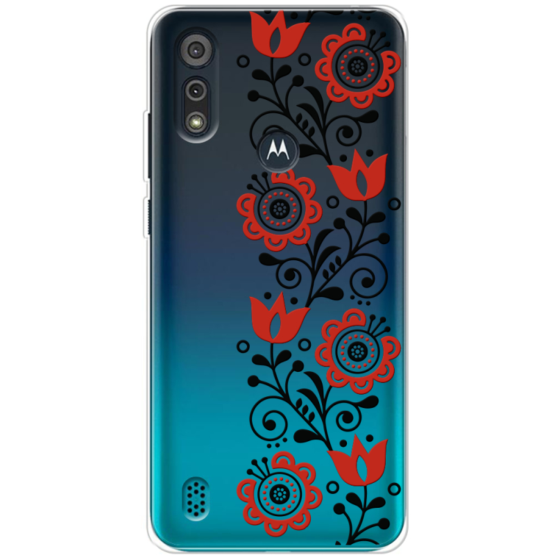 Прозрачный чехол BoxFace Motorola E6i Ethno Ornament