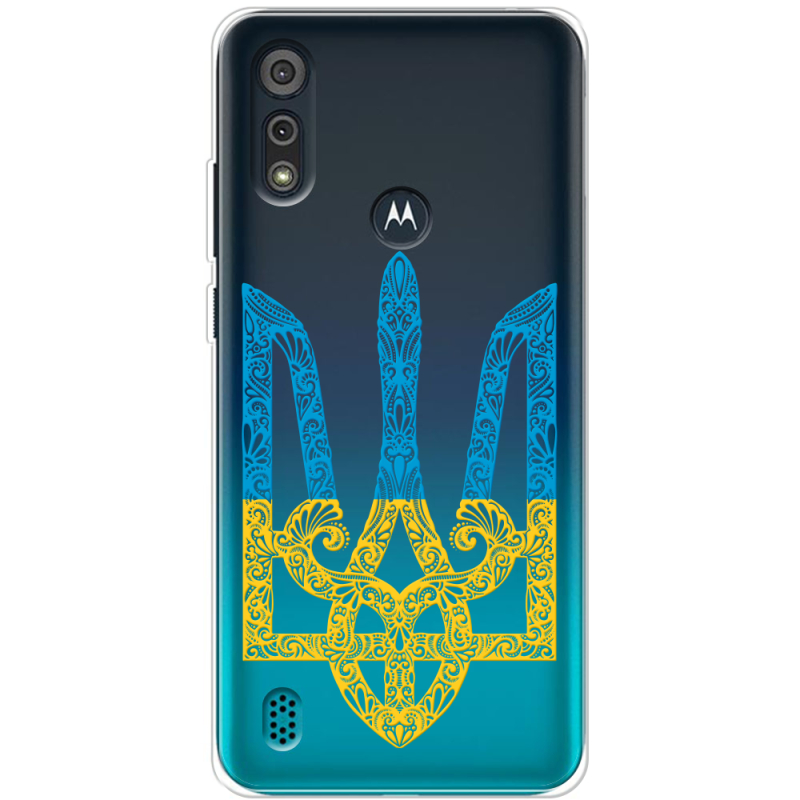 Прозрачный чехол BoxFace Motorola E6i Gold Trident