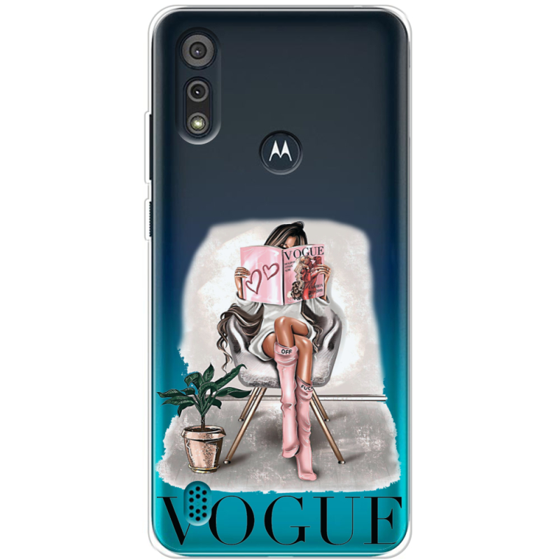 Прозрачный чехол BoxFace Motorola E6i VOGUE