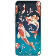 Прозрачный чехол BoxFace Motorola E6i Japanese Koi Fish