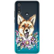 Прозрачный чехол BoxFace Motorola E6i Winking Fox