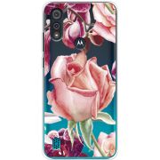 Прозрачный чехол BoxFace Motorola E6i Rose