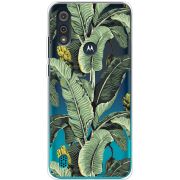 Прозрачный чехол BoxFace Motorola E6i Banana Leaves