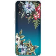 Прозрачный чехол BoxFace Motorola E6i Floral