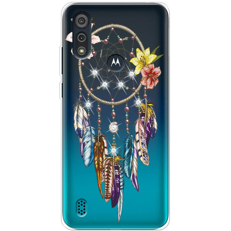 Чехол со стразами Motorola E6i Dreamcatcher