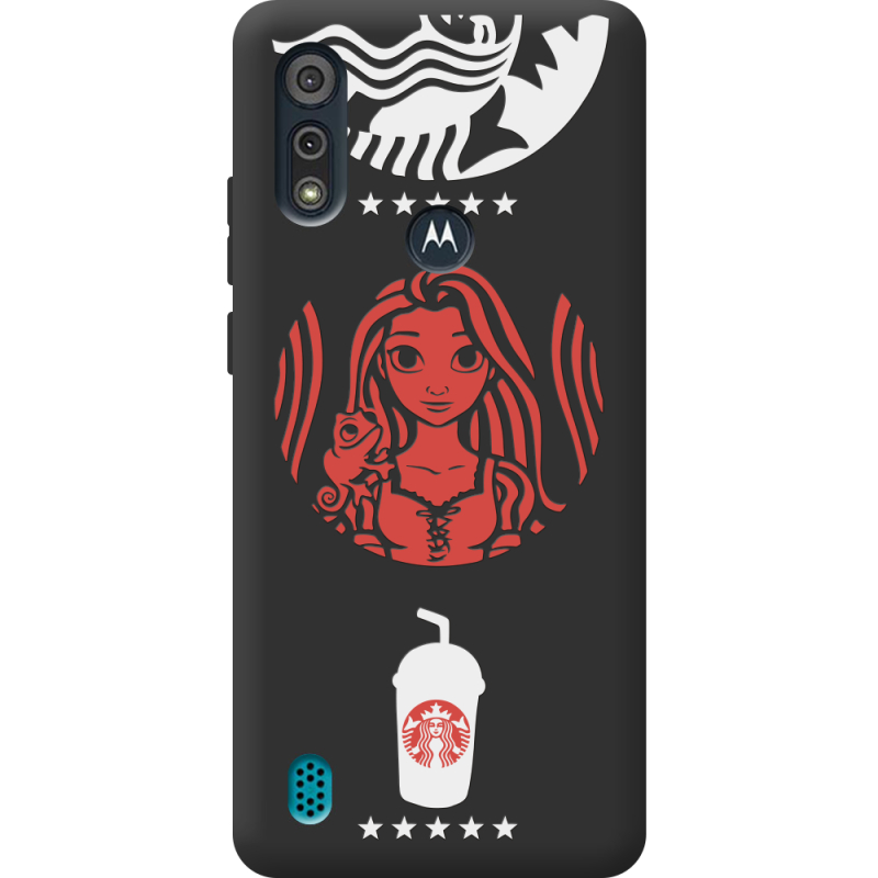 Черный чехол BoxFace Motorola E6i RedWhite Coffee