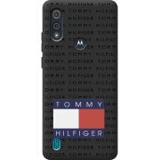 Черный чехол BoxFace Motorola E6i Tommy Print