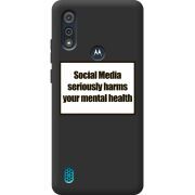 Черный чехол BoxFace Motorola E6i 