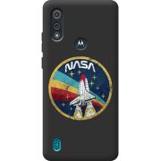 Черный чехол BoxFace Motorola E6i NASA