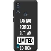 Черный чехол BoxFace Motorola E6i Limited Edition