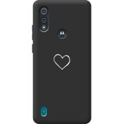 Черный чехол BoxFace Motorola E6i My Heart